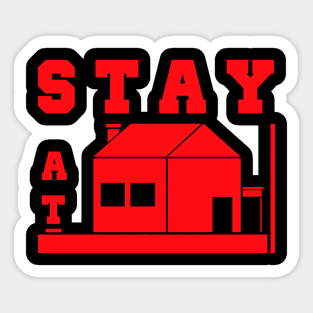 Stay-at Home Sticker